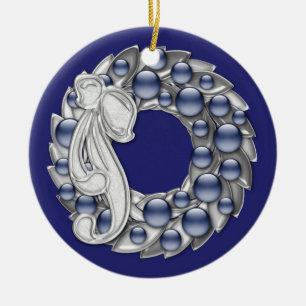 Hanukkah Wreath Keramisch Ornament