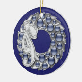 Hanukkah Wreath Keramisch Ornament (Links)