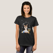 Hanukkah Yorki Dog Snow Globe Pajama T-shirt (Voorkant volledig)
