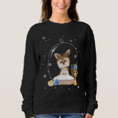 Hanukkah Yorki Dog Snow Globe Pajama Trui (Voorkant)