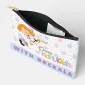 Hanukkah Zeevie en vriend Dreidel Game Etui (Open)