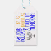 Hanukkah Zegeningen Cadeaulabel (Voorkant)