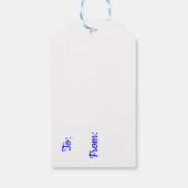 Hanukkah Zegeningen Cadeaulabel (Achterkant)