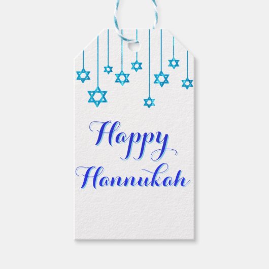 Hanukkah Zegeningen Cadeautags Cadeaulabel (Voorkant)