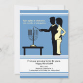 Hanukkah Zwangerschap Aankondiging kaarten 5x7 (Voorkant)