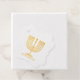 Hanukkiah Happy Hanukkah Jewish Holiday Menorah Bedankjes Labels
