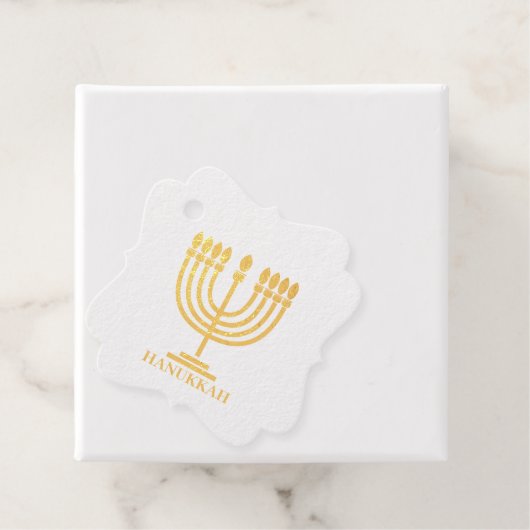 Hanukkiah Happy Hanukkah Jewish Holiday Menorah Bedankjes Labels (Met doos)