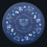 Hanukkiah Happy Hanukkah Jewish Holiday Menorah Gum<br><div class="desc">Chanoeka Symbool. Gelukkig Chanoeka Party Joodse Vakantie Blauwe Menora. Joodse vakantie Chanoeka Decoratie met traditionele Chanuka decoratief symbool - Marine Blauwe kleur hanukkiah menorah, kandelaar met kaarsen, ster van David en neon blauwe gloeiende lichten illustratie. Chanoeka Festival van lichten Evenement Decoratie. Jeruzalem, Israël. Kantoor & School > Kantoor & School...</div>