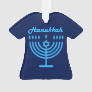 Hanukkiah Happy Hanukkah Jewish Holiday Menorah Ornament