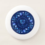 Hanukkiah Happy Hanukkah Jewish Holiday Menorah Wham-O Frisbee<br><div class="desc">Chanoeka Symbool. Gelukkig Chanoeka Party Joodse Vakantie Blauwe Menora. Joodse vakantie Chanoeka Decoratie met traditionele Chanuka decoratief symbool - Marine Blauwe kleur hanukkiah menorah, kandelaar met kaarsen, ster van David en neon blauwe gloeiende lichten illustratie. Chanoeka Festival van lichten Evenement Decoratie. Jeruzalem, Israël. Sport, Speelgoed & Spellen > Sport &...</div>