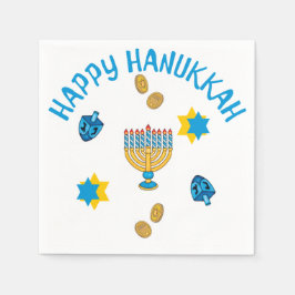 Hanukkuh Symbolen Servetten