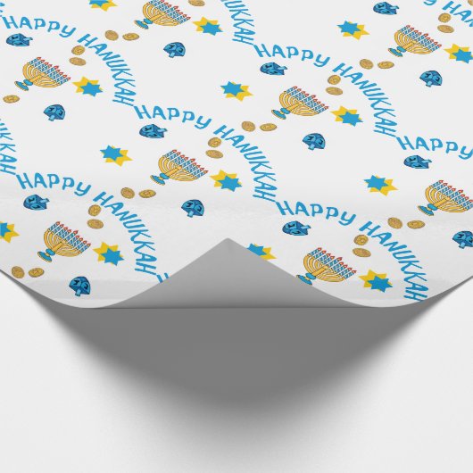 Hanukkuh Symbols Cadeaupapier (Hoek)