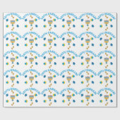 Hanukkuh Symbols Cadeaupapier (Vlak)