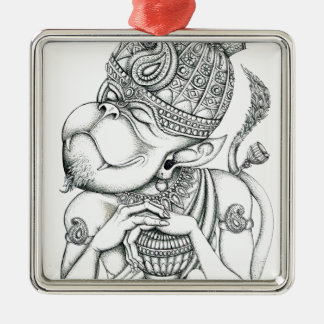 Hanuman, aap God Metalen Ornament