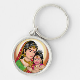 Hanuman & Anjana Mata Sleutelhanger
