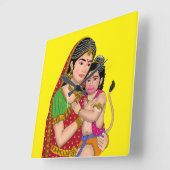 Hanuman & Anjana Mata Wandklok (Hoek)