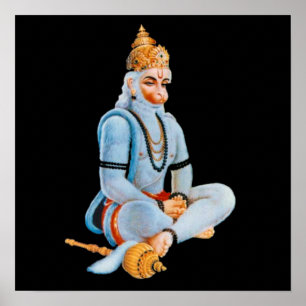 HANUMAN - ANJANEYA - HINDU - BUDDHAISME POSTER