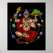 Hanuman Hindu God Poster (Voorkant)