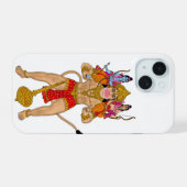 Hanuman Hoesje iPhone 15 Case (Achterkant horizontaal)
