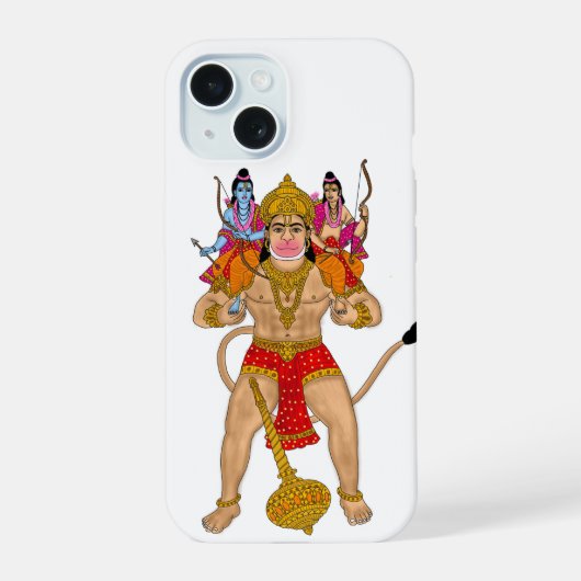 Hanuman Hoesje iPhone 15 Case (Achterkant)