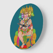 Hanuman Ji Clock | Hindoe Lord Hanuman Spiritueel Grote Klok (Hoek)