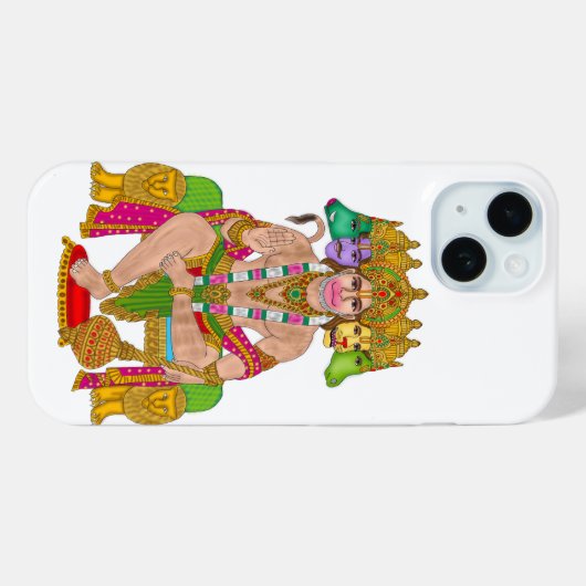 Hanuman Ji Phone Hoesje | Hindoe Lord Hanuman Spir (Achterkant (horizontaal))