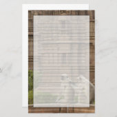 Hanuman Langurs of zwartgelooid, gewoon of grijs Briefpapier (Voorkant / Achterkant)