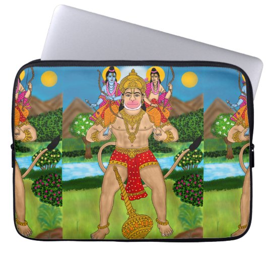 Hanuman laptophoes laptop sleeve (Voorkant)