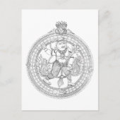 Hanuman Monkey God Briefkaart (Voorkant)