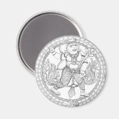 Hanuman Monkey God Magneet (Voorkant / Achterkant)