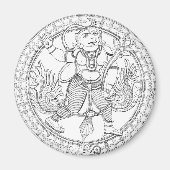 Hanuman Monkey God Magneet (Voorkant)