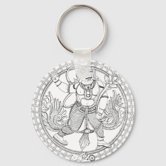 Hanuman Monkey God Sleutelhanger (Voorkant)