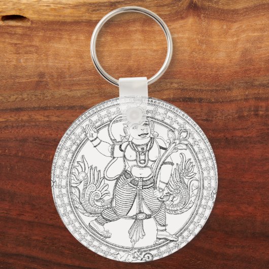 Hanuman Monkey God Sleutelhanger (Voorkant)