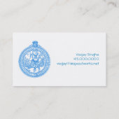 Hanuman monkey god visitekaartje (Achterkant)