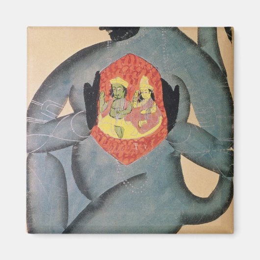 Hanuman onthult Rama en Sita Magneet (Voorkant)