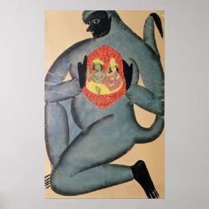 Hanuman onthult Rama en Sita Poster