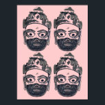 Hanuman Pop Art Poster<br><div class="desc">Hanuman-poster ontworpen door sanskritletters © 2013</div>