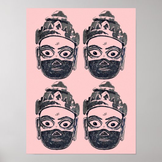 Hanuman Pop Art Poster (Voorkant)