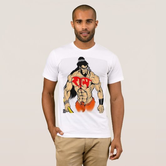 Hanuman Print T Shirt (Voorkant volledig)