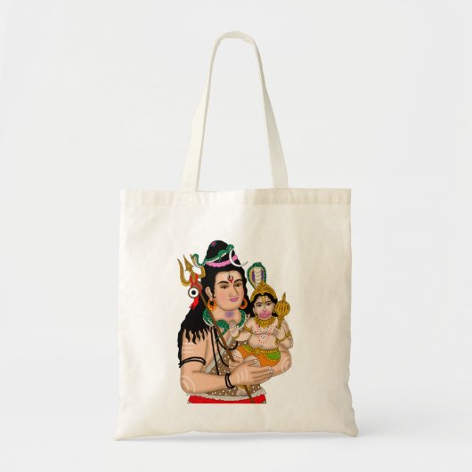 Hanuman & Shiva Boodschappentas Tote Bag (Voorkant)