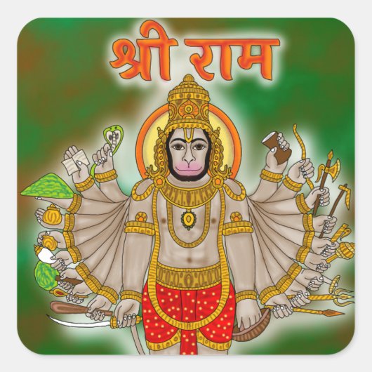 Hanuman Sticker (Voorkant)