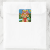 Hanuman-sticker Vierkante Sticker (Tas)