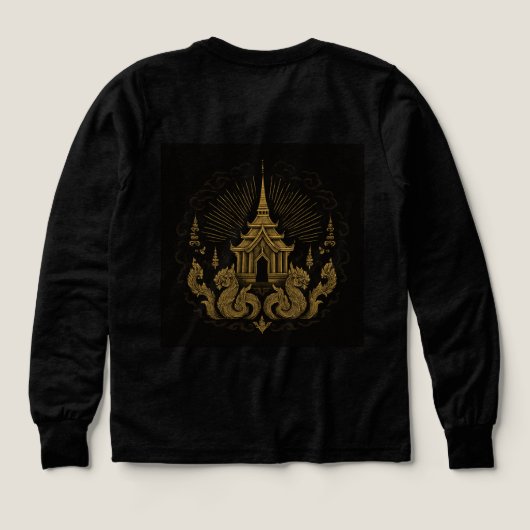 Hanuman Thai Temple T-Shirt – Mythical Warrior Str (Achterkant)