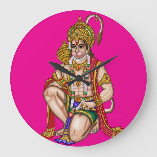 Hanuman wandklok (Voorkant)