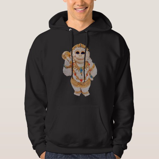 Hanuman Wow! Royal Speelse Kinderen Vrouwen Mannen Hoodie (Voorkant)