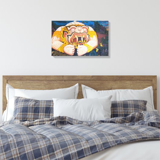 Hanuman Wrapped Canvas (Insitu (Slaapkamer))
