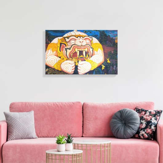 Hanuman Wrapped Canvas Afdruk (Insitu (Woonkamer))