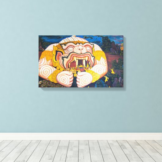 Hanuman Wrapped Canvas Afdruk (Insitu (Houten vloer))
