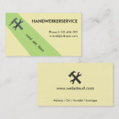 hanwerkerservice visitekaartje (Voorkant / Achterkant)