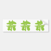 Hanzi/Kanji Language Character Chinese Tea Bumpersticker (Voorkant)